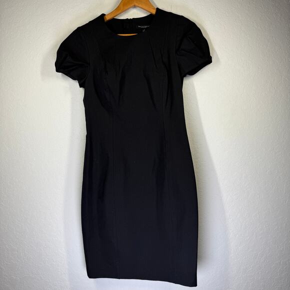 Women's Banana Republic Black Short Sleeve Shift Dress Size 6 NEW - Picture 2 of 8